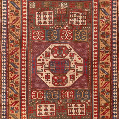 Antique Karachov Kazak Rug, South Caucasus, late 19th century - 6 ft 10 in x 5 ft 4 in (2.08 m x