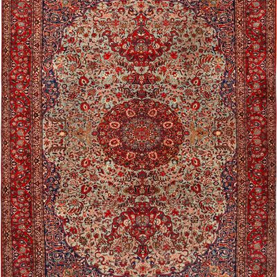 No Reserve - Antique Isfahan Carpet, Central Persia, circa 1920 - 11 ft x 8 ft 2 in (3.35 m x 2.48