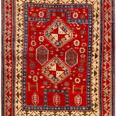 Antique Borchalu Kazak Rug, South Caucasus, late 19th century - 5 ft 8 in x 4 ft 5 in (1.72 m x 1.34