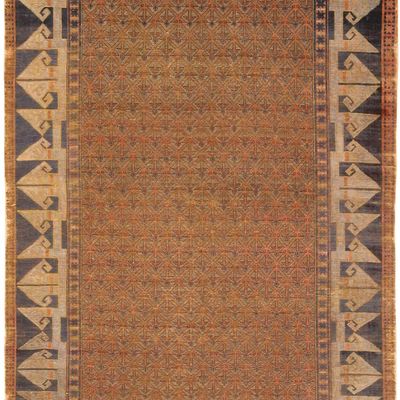 Fine Antique Kum Kapi silk & Metallic Thread Rug with Seljuk Design, Istanbul - 6 ft x 4 ft 2 in