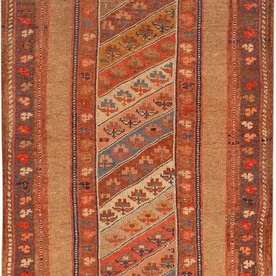 No Reserve - Antique Kurdish Rug, Western Persia, circa 1900 - 6 ft x 2 ft 11 in (1.82 m x 0.88 m)