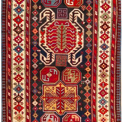 Antique Lenkoran Gallery Rug, Southeast Caucasus, late 19th century - 9 ft 8 in x 3 ft 8 in (2.94 m