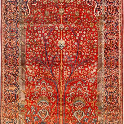 No Reserve - Antique Kashan Mohtashem Rug, Central Persia, circa 1900 - 6 ft 10 in x 4 ft 3 in (2.08