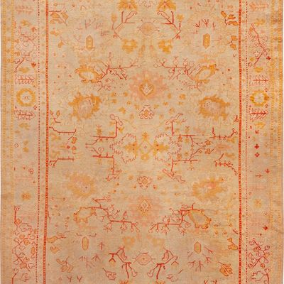 Large Antique Oushak Carpet, Western Anatolia, circa 1900 - 13 ft 5 in x 10 ft (4.09 m x 3.05 m)