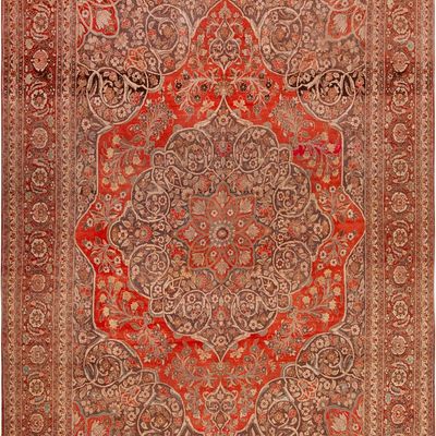 No Reserve Antique Persian Tabriz Rug circa 1900 - 13 ft x 9 ft 4 in (3.96 m x 2.84 m)