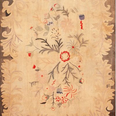 No Reserve - Large Antique American Hooked Rug, early 20th century - 12 ft x 8 ft 8 in (3.66 m x