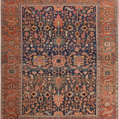 Large Antique Heriz Serapi allover Carpet, Northwest Persia, circa 1880 - 11 ft 10 in x 9 ft 6 in