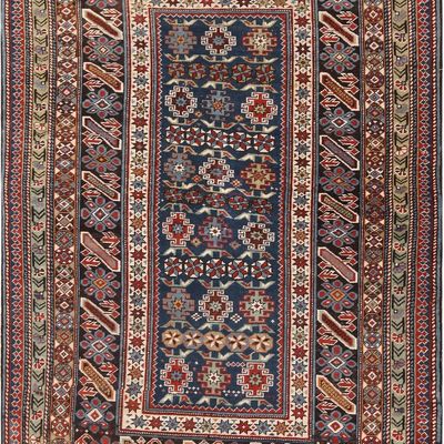 Antique Chi-Chi Rug, Northeast Caucasus, late 19th century - 6 ft 1 in x 4 ft (1.85 m x 1.22 m)