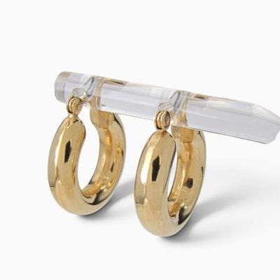 Sale Photo Thumbnail #18: 14K Yellow Gold Hoop Earrings