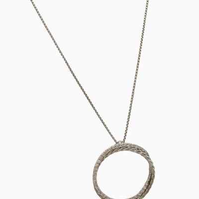 Sale Photo Thumbnail #39: David Yurman 14K, Sterling Diamond Circle Pendant