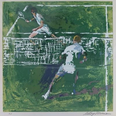 Sale Photo Thumbnail #147: Leroy Neiman Serigraph, "Tennis Players"
