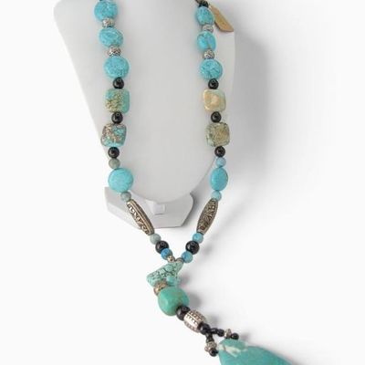 Sale Photo Thumbnail #108: Made With Love Turquoise Statement Necklace