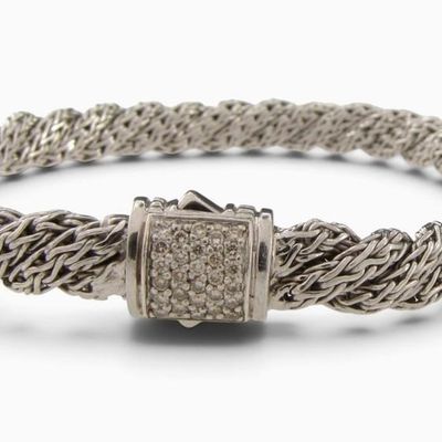 Sale Photo Thumbnail #10: John Hardy Sterling, Diamond Bracelet