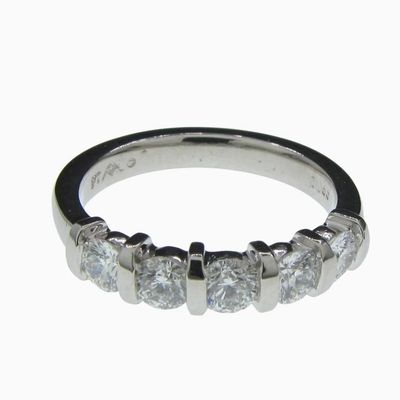 Sale Photo Thumbnail #14: Platinum 1.25CTW Diamond Band Ring