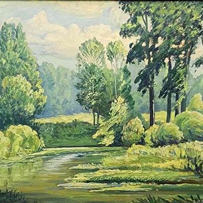 Sale Photo Thumbnail #154: Orville Jefferson 20x24 O/B "A Day in June"