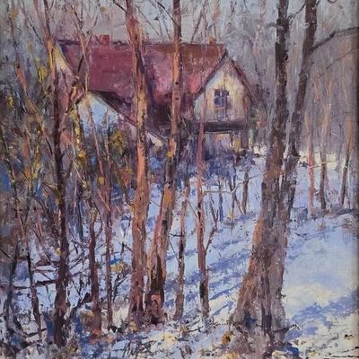 Sale Photo Thumbnail #134: Cindy Nixon 20x16 O/L "Winter Shadows"