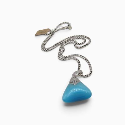 Sale Photo Thumbnail #41: David Yurman 32" Box Chain with Tesoros Pendant