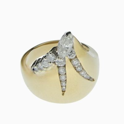 Sale Photo Thumbnail #82: 14K Yellow Gold Diamond Ring