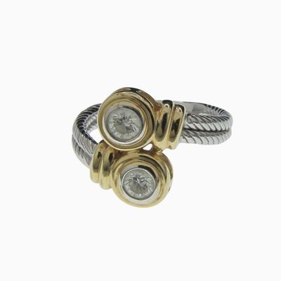 Sale Photo Thumbnail #45: 14K WG/YG Diamond Ring