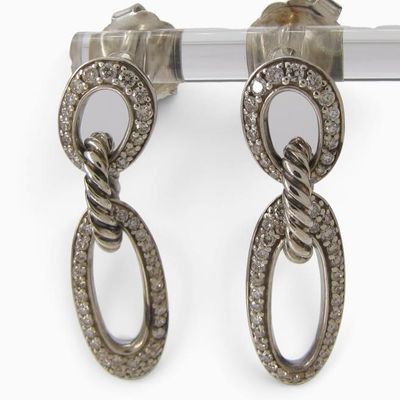 Sale Photo Thumbnail #38: David Yurman Diamond Continuance Drop Earrings