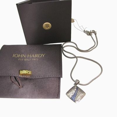 Sale Photo Thumbnail #12: John Hardy Twisted Pave Sapphire Pendant Necklace
