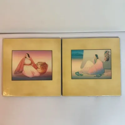 R. C. Gorman Native American 11.5” X 11.5” Art Tiles (2)