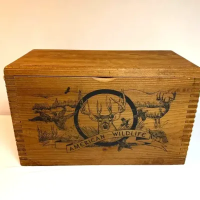 Evans Sports American Wildlife Wood Ammo Box