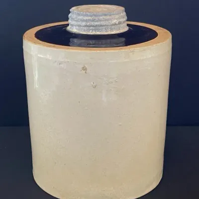 Antique Macomb Pottery Food Jar 1800's