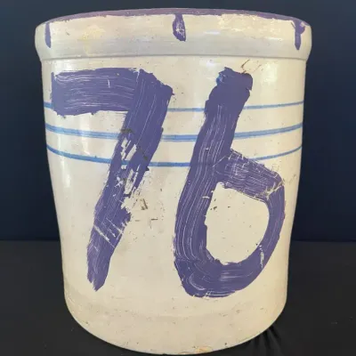 Salt-Glaze Stoneware Crock