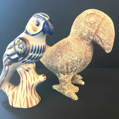 Mexican Folk Art Bird Figurines