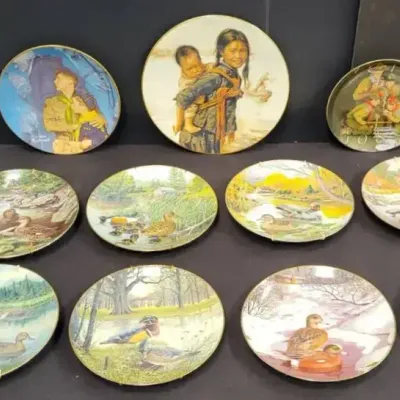 Bart Jerner "Living with Nature" Collector Plates + (WH9)