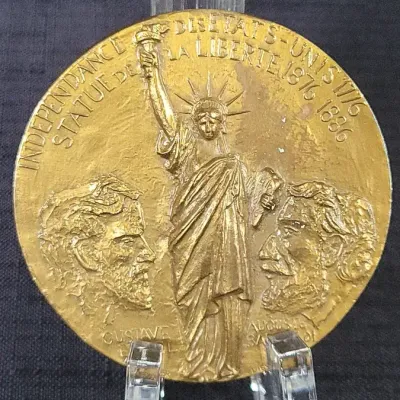 1986 French Statue of Liberty Centennial Art Medal (WH4)