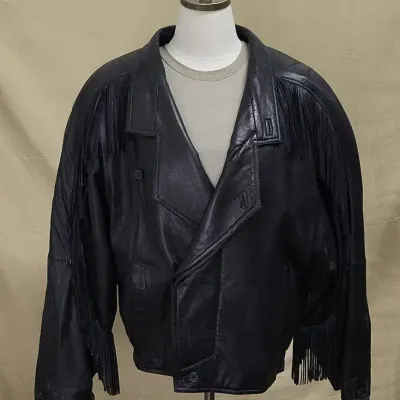 Men's Fringed Leather Jacket