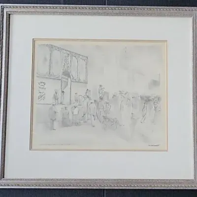 1904 Original Art of Minnesota State Fair Midway (WH4)