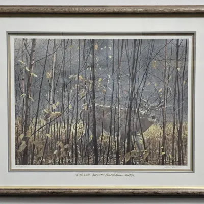 "White-Tailed Deer Through the Birches" by Robert Bateman (WH6)