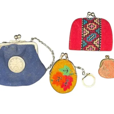 4 Vintage Change Purses