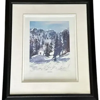 Linda Lee Foster Paul  (Edelweiss Bowl II)14” X 18” Framed Artist Proof 