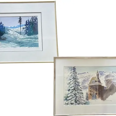 Linda Lee Foster Paul-Winter @ Park City & Sun & Powder , Series 3 Paintings 