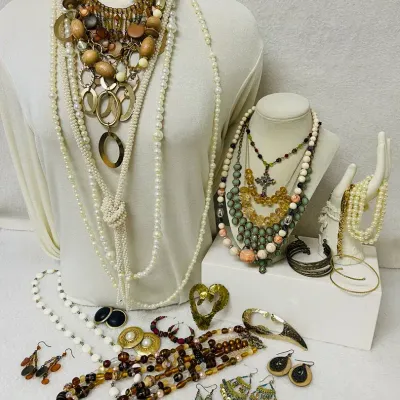 Earth-Tone Fashion Jewelry Assortment