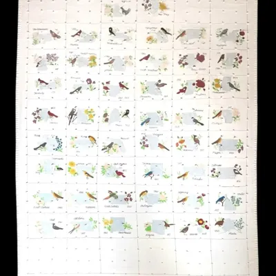 Vintage United States Handmade Quilt (91”x71.5”)