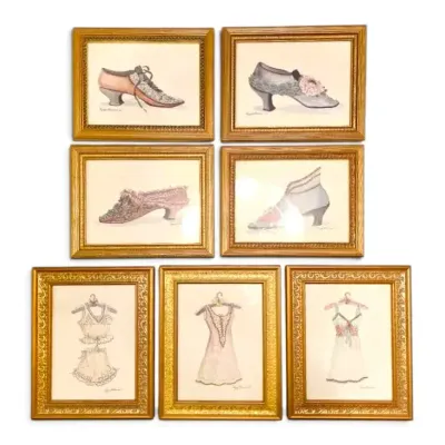 Framed Shoe & Lingerie Prints 