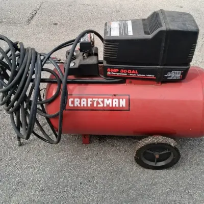Craftsman 5 HP 30 Gallon Portable Air Compressor w/ Air Hoses