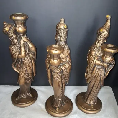 Set of 3 Three Wise Men Candle Holders