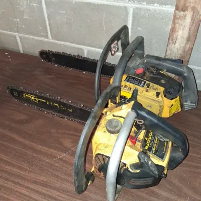 Lot of 2 Vintage McCulloch Gas Chainsaws – Mini Mac & Pro Mac
