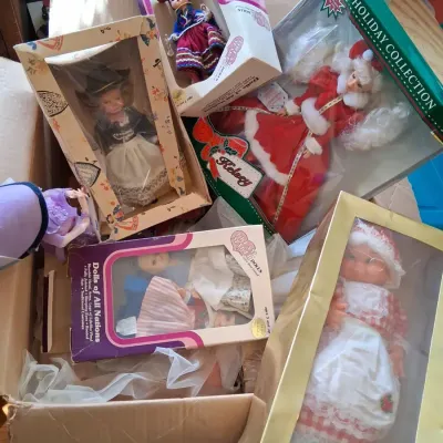 Mystery Assorted Vintage & Collectible Doll Lot w/ Original Boxes Lot 1