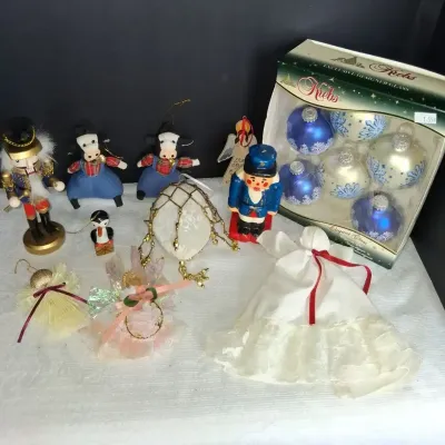 Assorted Christmas Ornaments & Holiday Decor Lot
