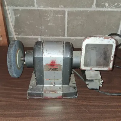 Vintage Craftsman 1/3 HP Industrial Rated Bench Grinder w/ Accessories