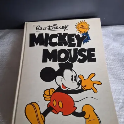 1978 Walt Disney Best Comics Mickey Mouse Hardcover Book