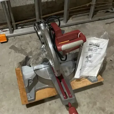 Chicago Electric 12 Inch Compound Slide Miter Saw