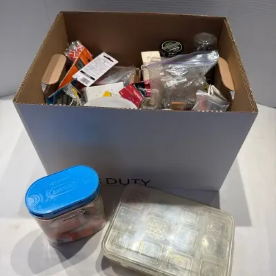 Mystery Lot of Nuts, Bolts, Nails & More
